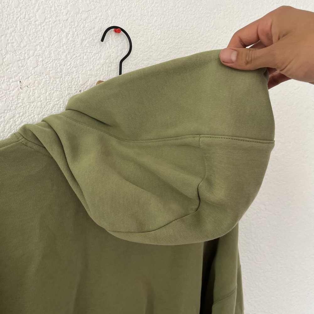 Nike Sportswear Tech Green Fleece Women's Over-Oversized Crop Pullover Hoodie M - Picture 12 of 13